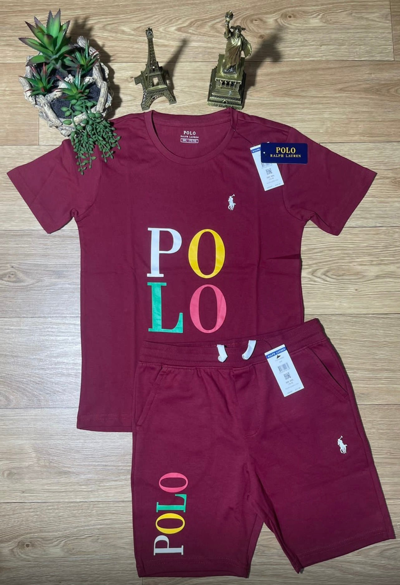 Kids polo short set