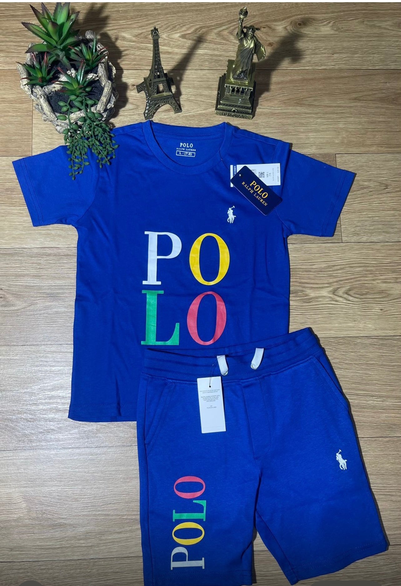 Kids polo short set