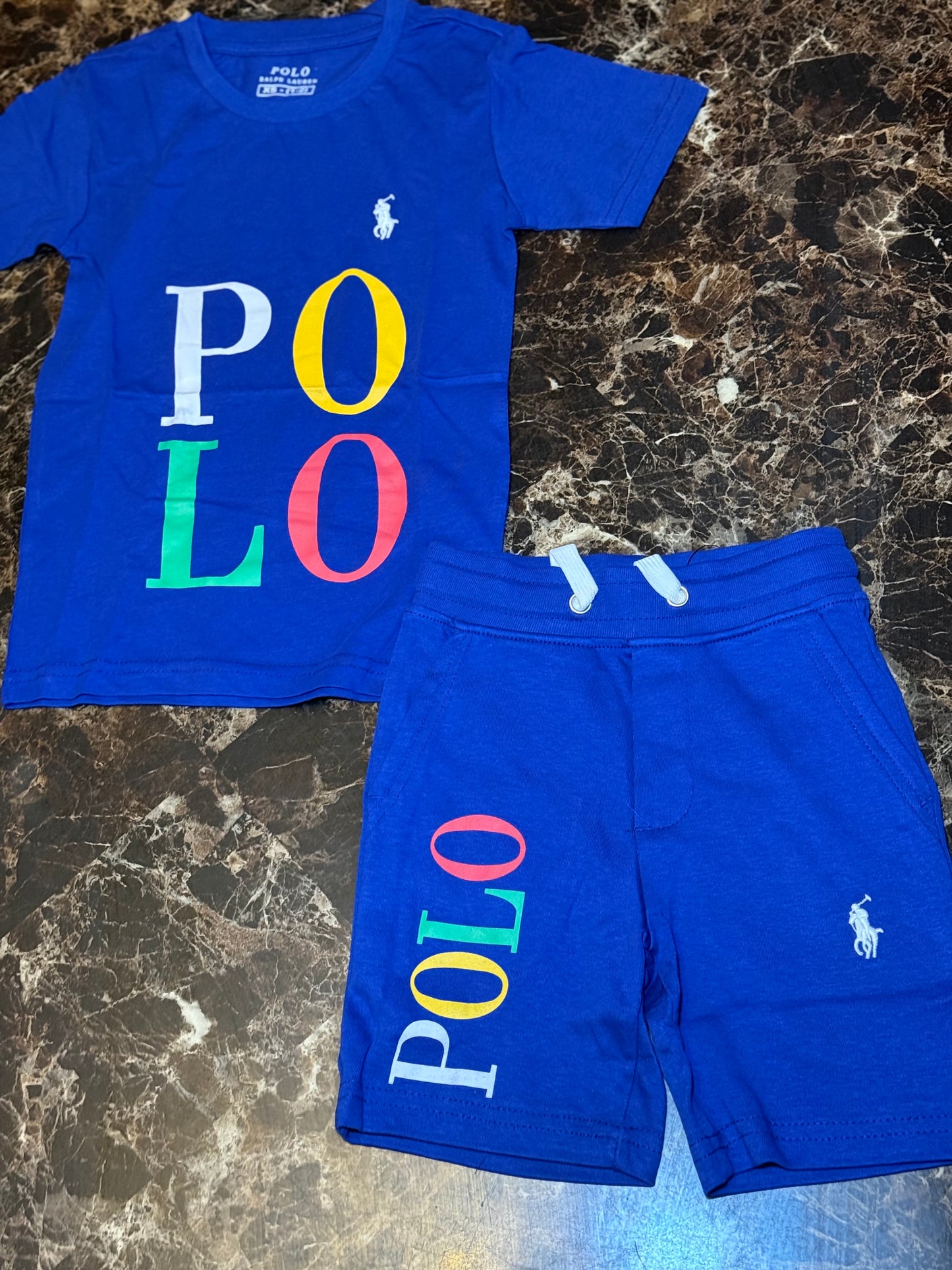 Kids polo short set